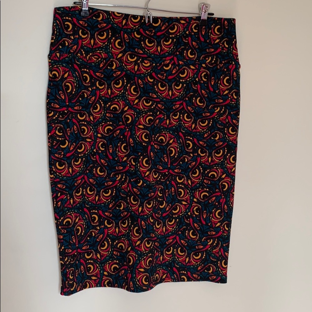 Lularoe L Cassie Skirt - Owl Print